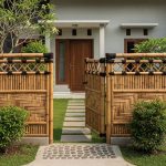 Ide Pagar Rumah Kampung Natural Yang Menenangkan Mata