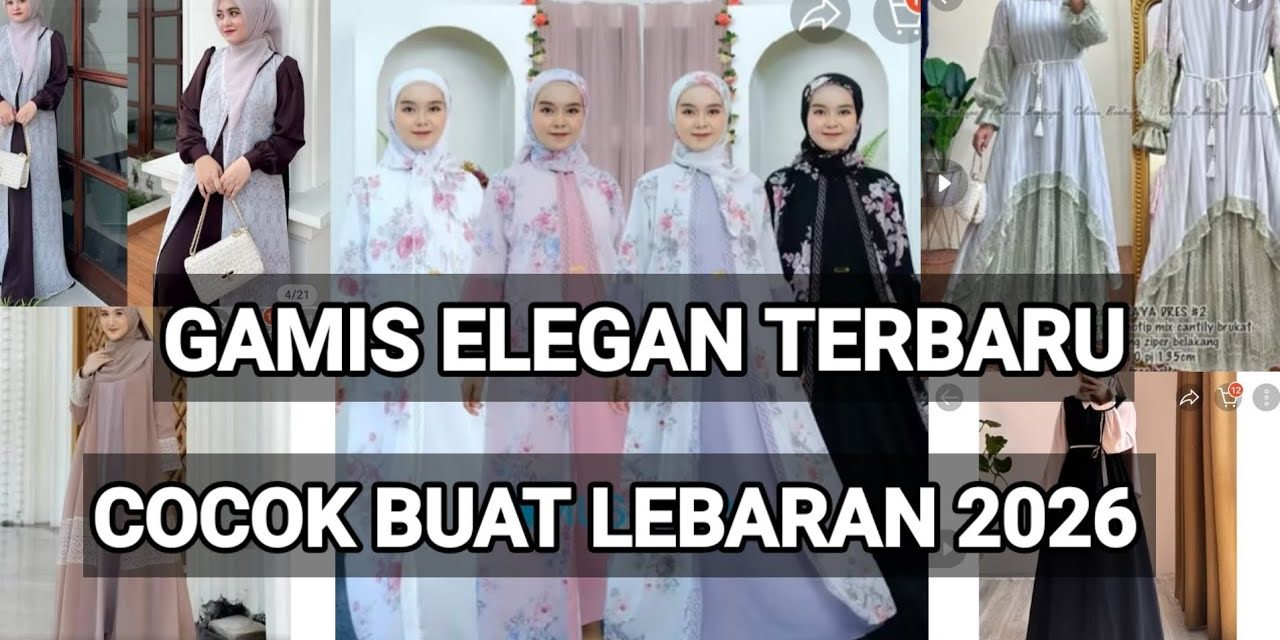 Inspirasi 9 Gamis Kombinasi Atas Bawah Untuk Lebaran 2026
