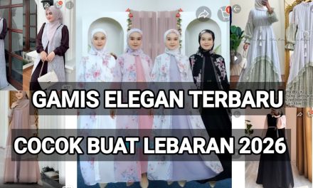 Inspirasi 9 Gamis Kombinasi Atas Bawah Untuk Lebaran 2026