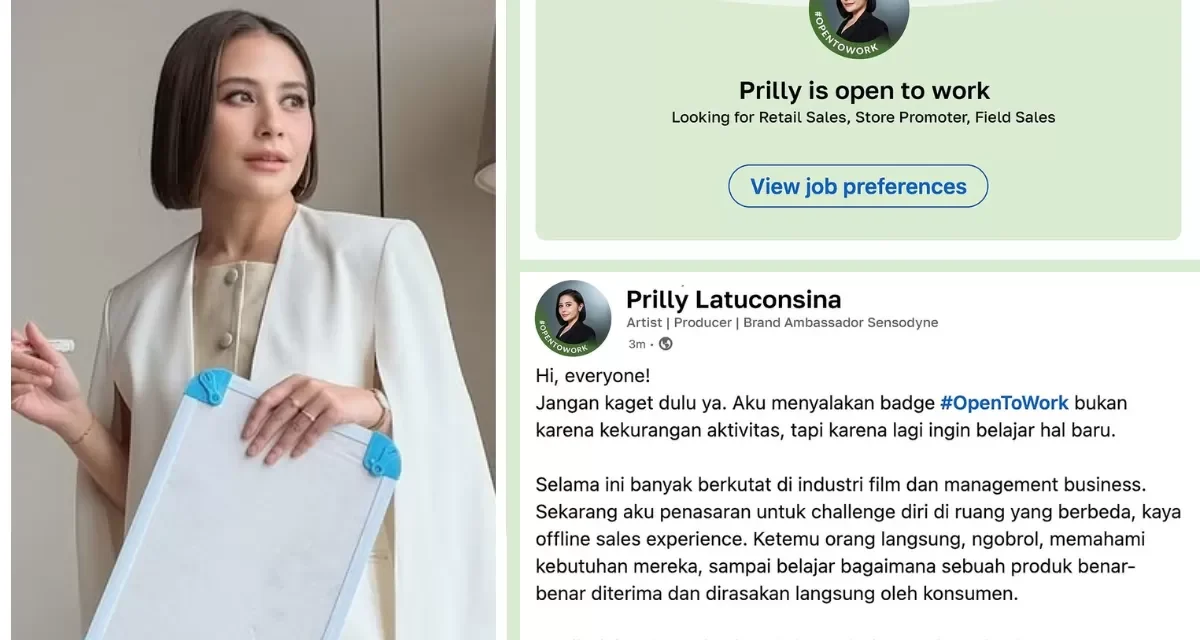 Langkah Baru Prilly Latuconsina: Cari Kerja Via Linkedin