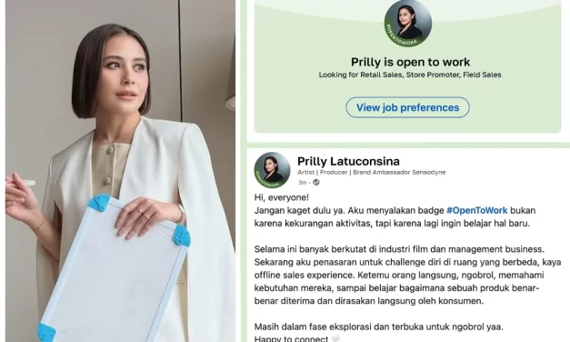 Langkah Baru Prilly Latuconsina: Cari Kerja Via Linkedin
