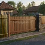 Pagar Rumah Desa Modern Minimalis, Alami Dan Bikin Betah