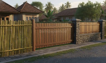 Pagar Rumah Desa Modern Minimalis, Alami Dan Bikin Betah